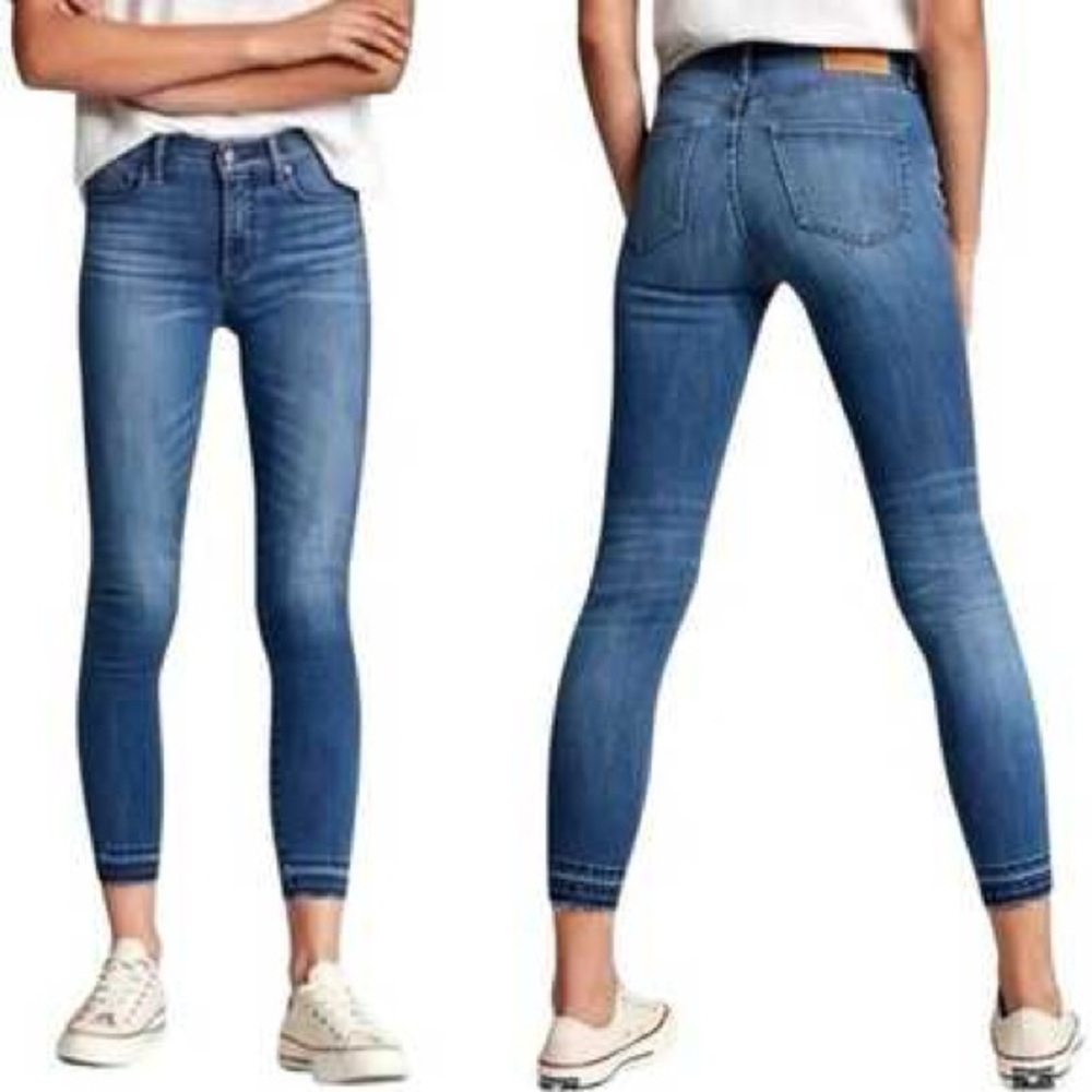 Denim Forum The Nico Mid Rise Skinny Crop Jeans